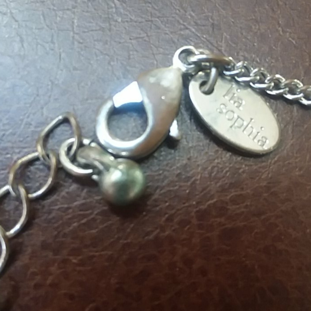 Pretty Lia Sophia silver necklace - Picture 5 of 8